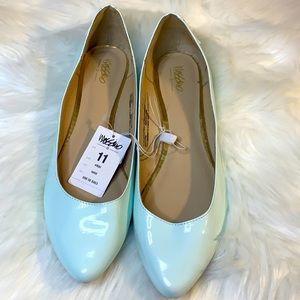 New! Baby blue! Mossimo flats Sz 11